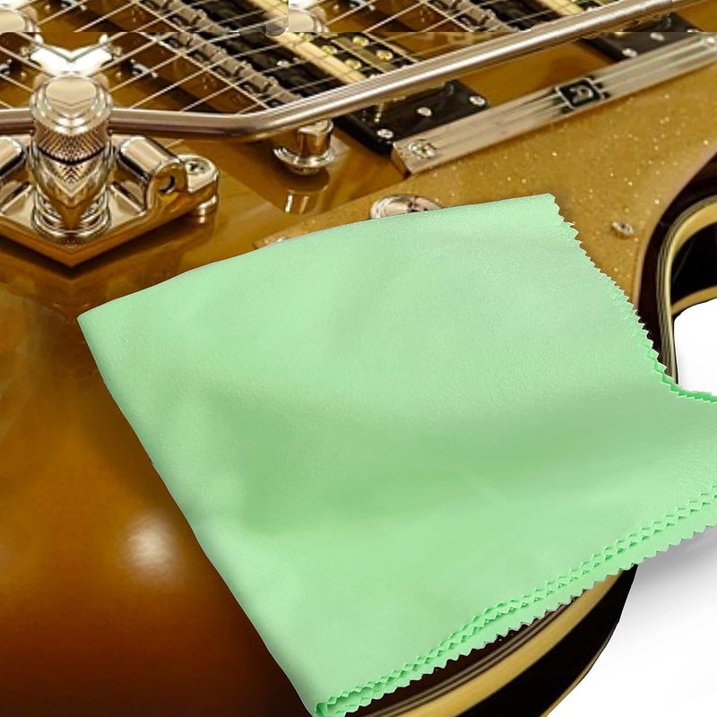 RUSON 6 Pack Guitar Cloths, 12"x12" Microfiber Flute Cleaning Cloth for Musical Instruments Polishing & Cleaning Cloths for Guitar Flute Violin Piano Clarinet Trumpet Sax - Image 5